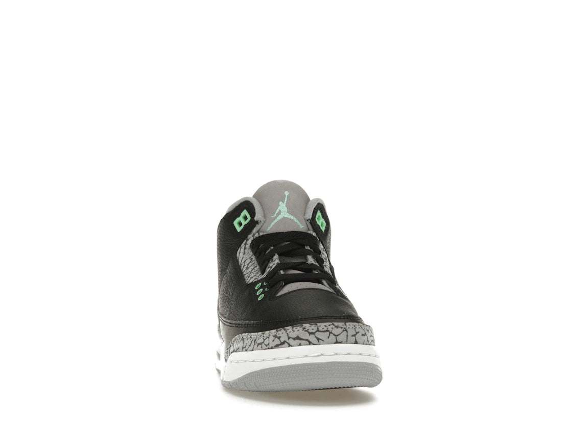 Jordan 3 Retro Green Glow (GS) - vue secondaire A