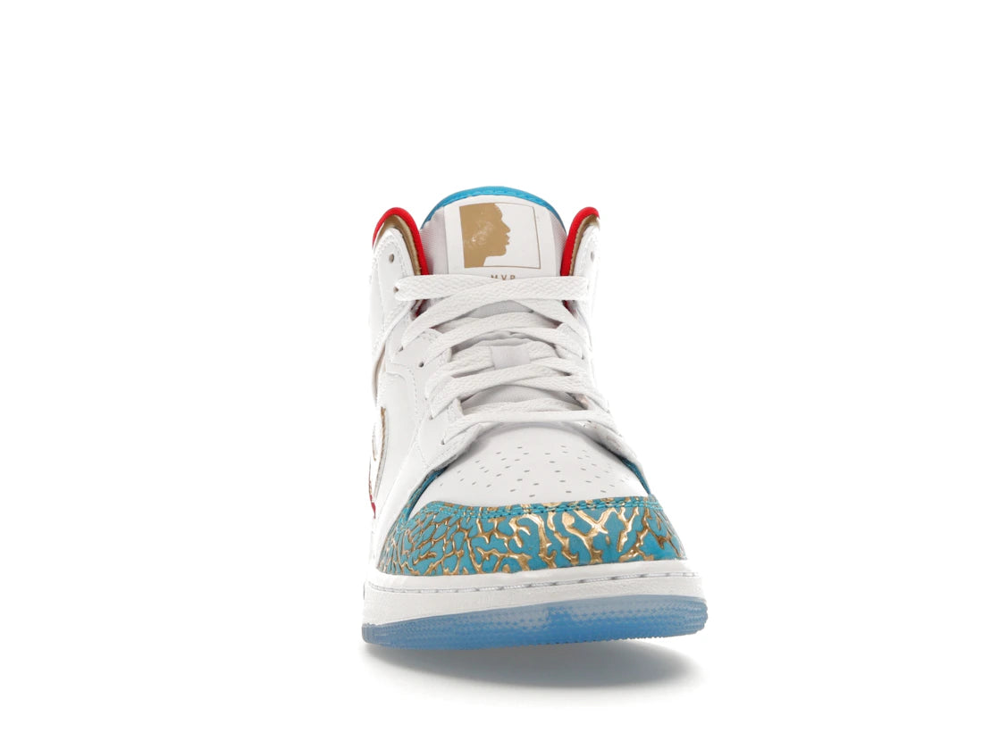 Jordan 1 Mid Sneaker School NC to Chicago (GS) - vue secondaire A