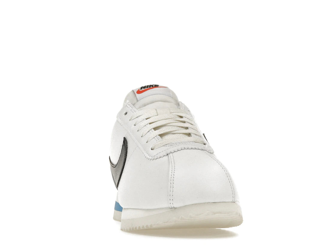 Nike Cortez Weiß Schwarz Hellblau (Damen) - vue secondaire A