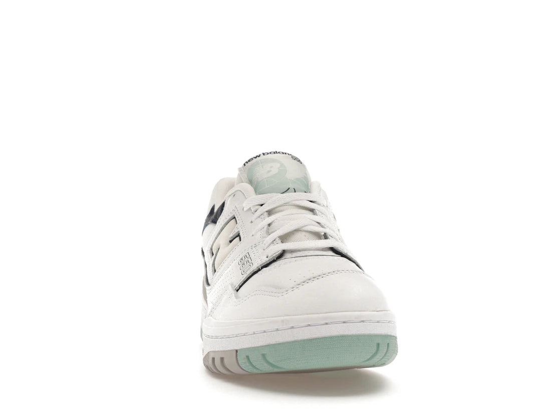 New Balance 550 White Winter Fog Navy - vue secondaire A