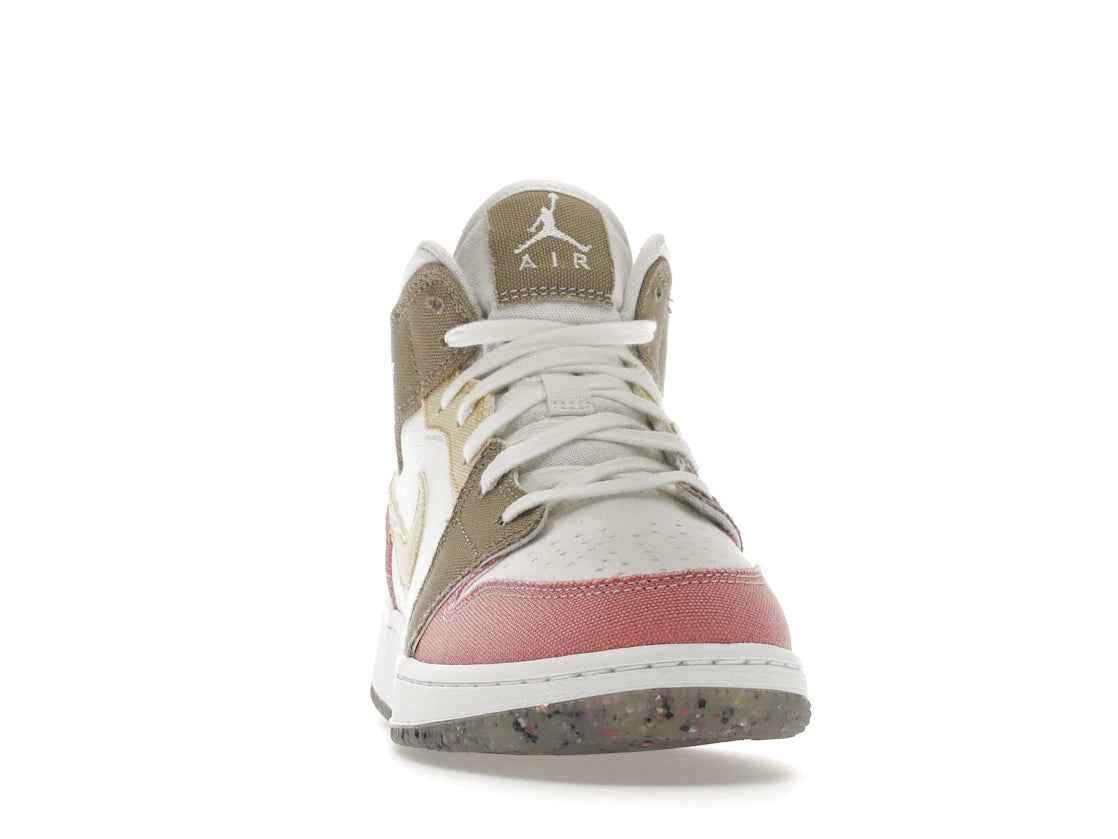 Jordan 1 Mid SE Pastel Vivid Green Grind (GS) - vue secondaire A