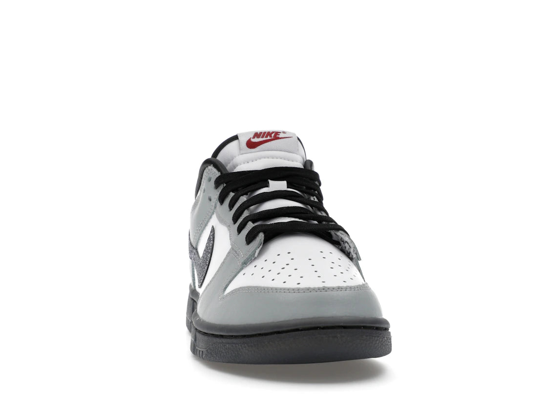 Nike Dunk Low LX Glitter Swoosh White Light Smoke Grey (Women's) - vue secondaire A