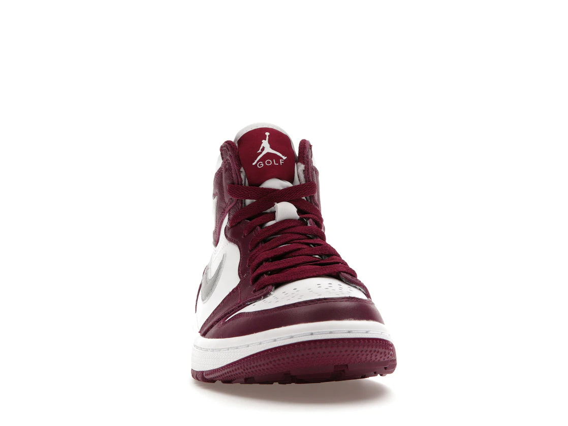 Jordan 1 Retro High Golf Bordeaux - vue secondaire A