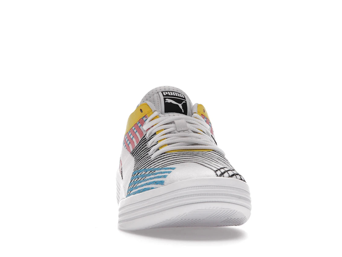 Puma Clyde All-Pro White Blue Atoll - vue secondaire A