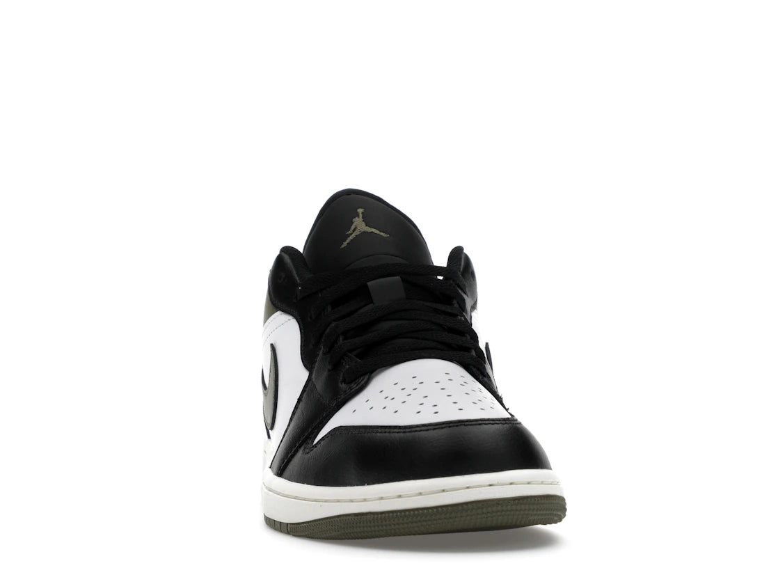 Jordan 1 Low Black Toe Medium Olive - vue secondaire A