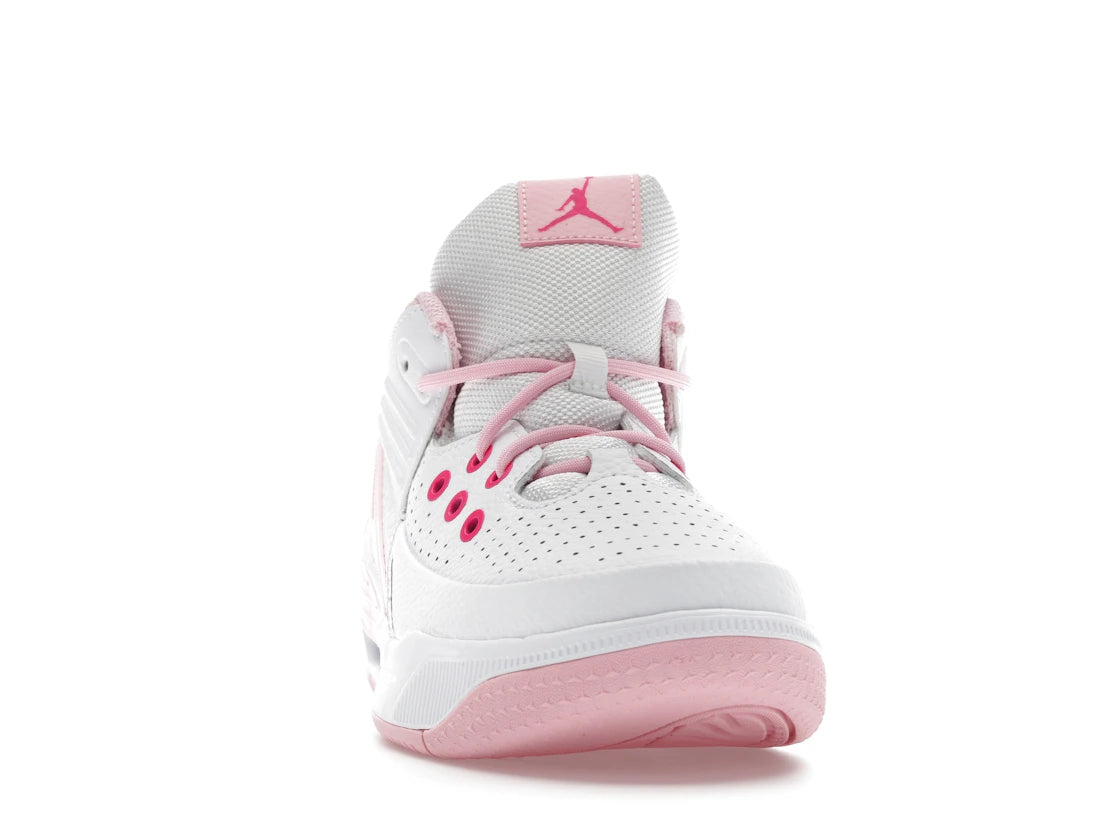 Jordan Max Aura 5 Weiß Fierce Pink Medium Soft Pink (GS) - vue secondaire A