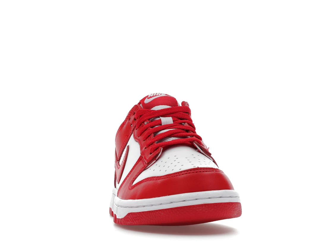 Nike Dunk Low Weiß Universitätsrot (GS) - vue secondaire A