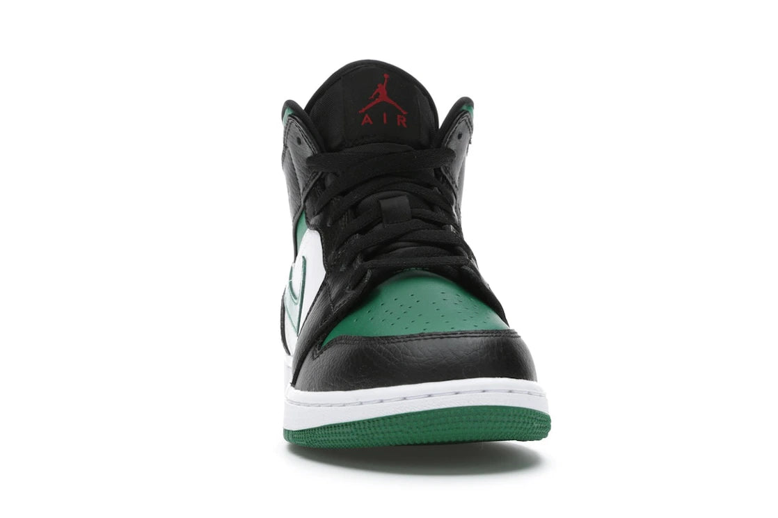 Jordan 1 Mid Green Toe (GS) - vue secondaire A