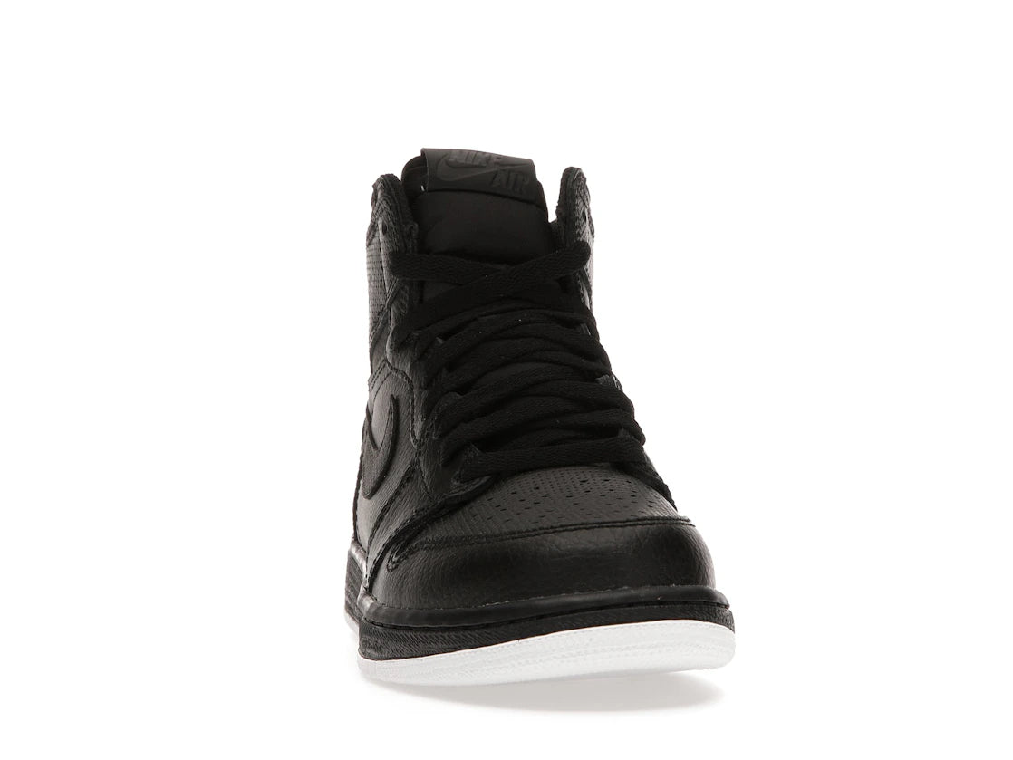 Jordan 1 Retro High Black Perforated (GS) - vue secondaire A