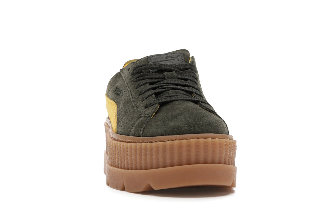 Puma Cleated Creeper Rihanna Fenty Suede Green (Women's) - vue secondaire A