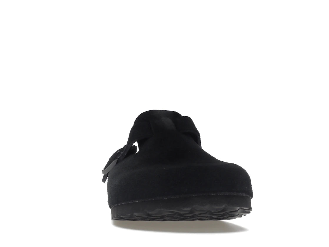 Birkenstock Boston Soft Footbed Suede Black - vue secondaire A