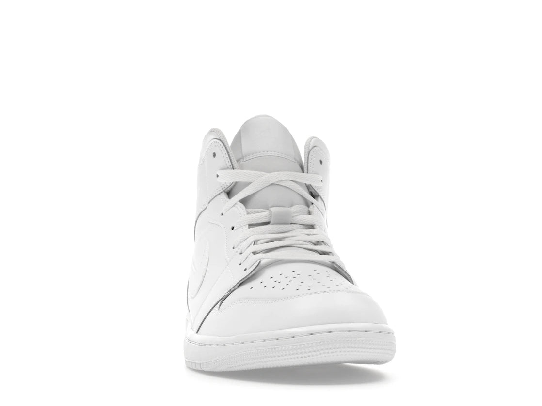Jordan 1 Mid Triple White - vue secondaire A
