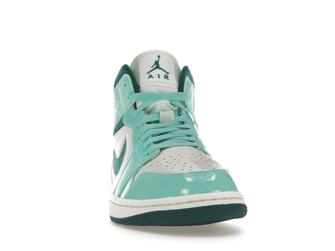 Jordan 1 Mid Chenille Bleached Turquoise (Women's) - vue secondaire A