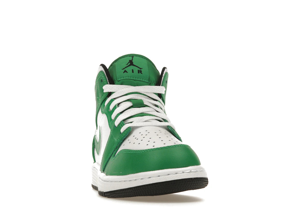 Jordan 1 Mid Lucky Green (GS) - vue secondaire A