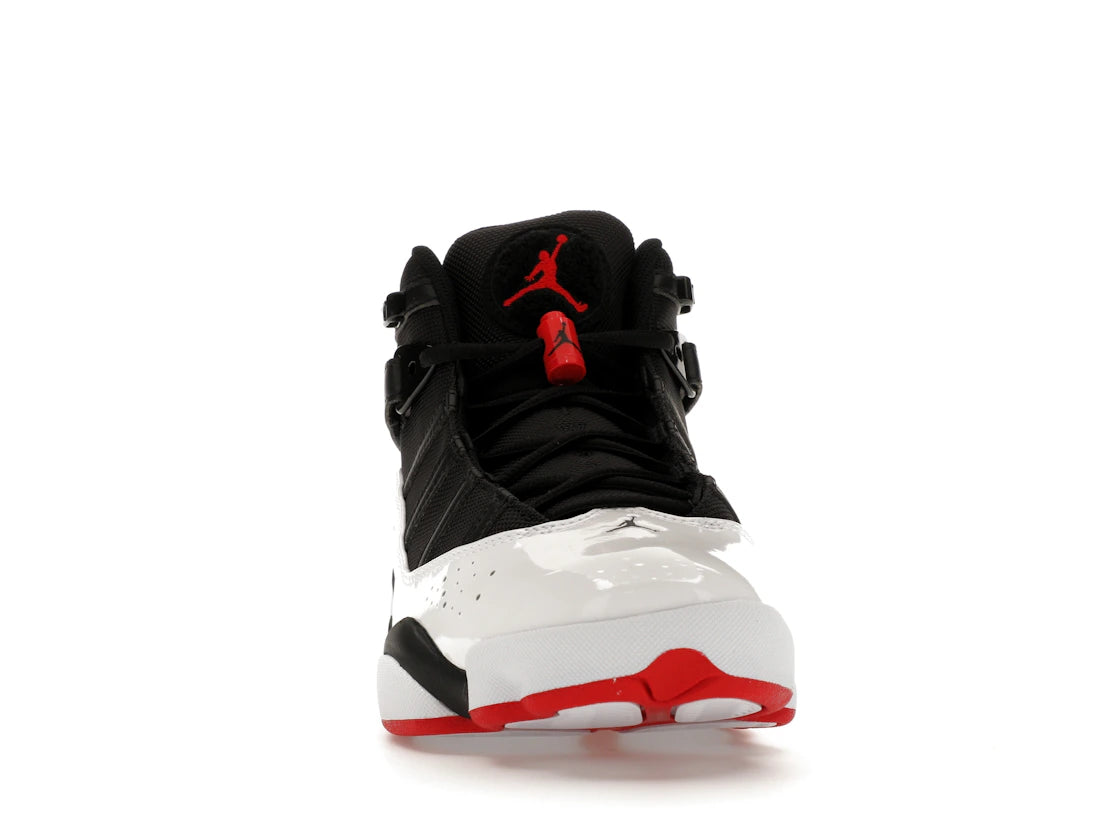 Jordan 6 Rings Schwarz Weiß Varsity Rot - vue secondaire A