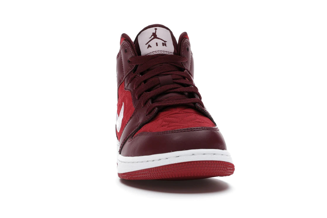 Jordan 1 Mid SE Red Quilt (GS) - vue secondaire A