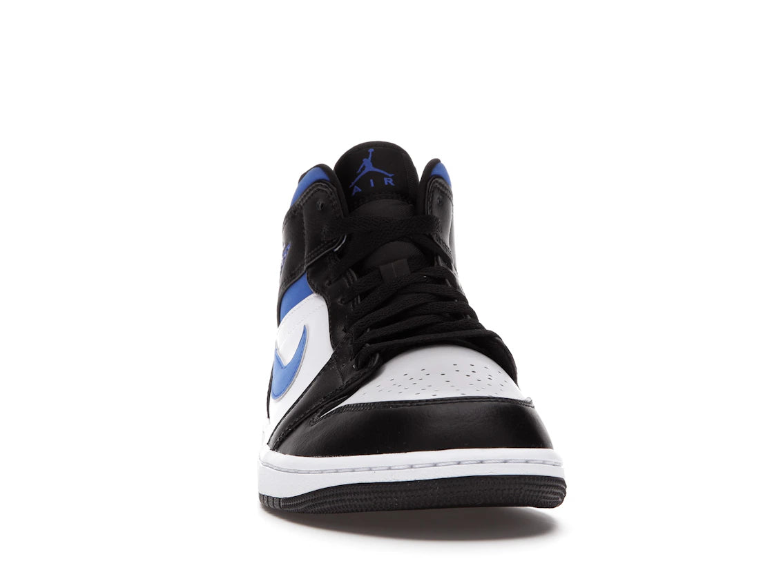 Jordan 1 Mid White Black Racer Blue - vue secondaire A