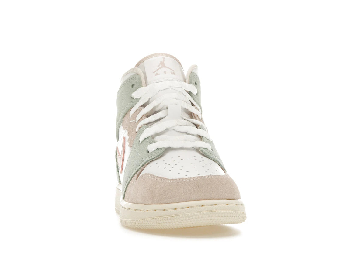 Jordan 1 Mid SE Pink Oxford (GS) - vue secondaire A