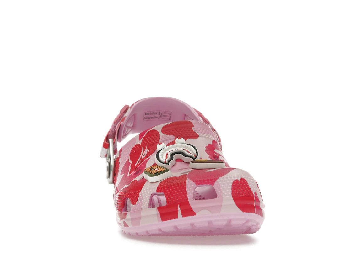 Crocs Classic Clog A Bathing Ape ABC Camo Pink - vue secondaire A