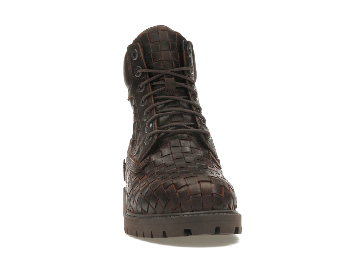 Timberland 6" Premium Boot, gewebt, dunkelbraun - vue secondaire A