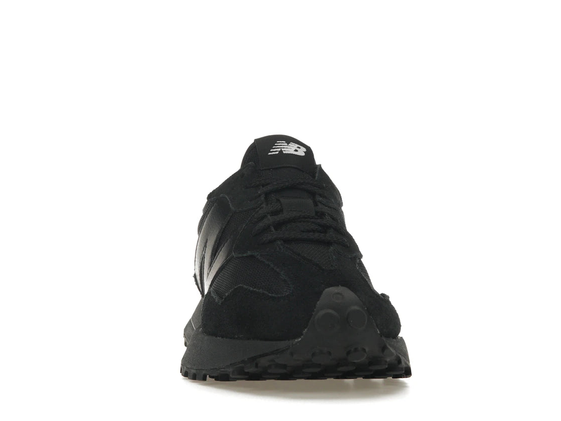 New Balance 327 Schwarz-Weißes Zungenlogo - vue secondaire A