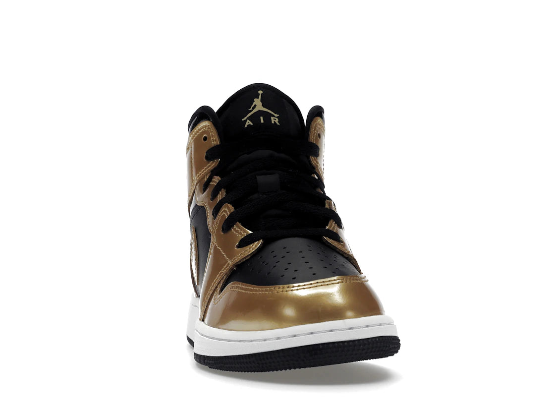 Jordan 1 Mid SE Metallic Gold Black (GS) - vue secondaire A