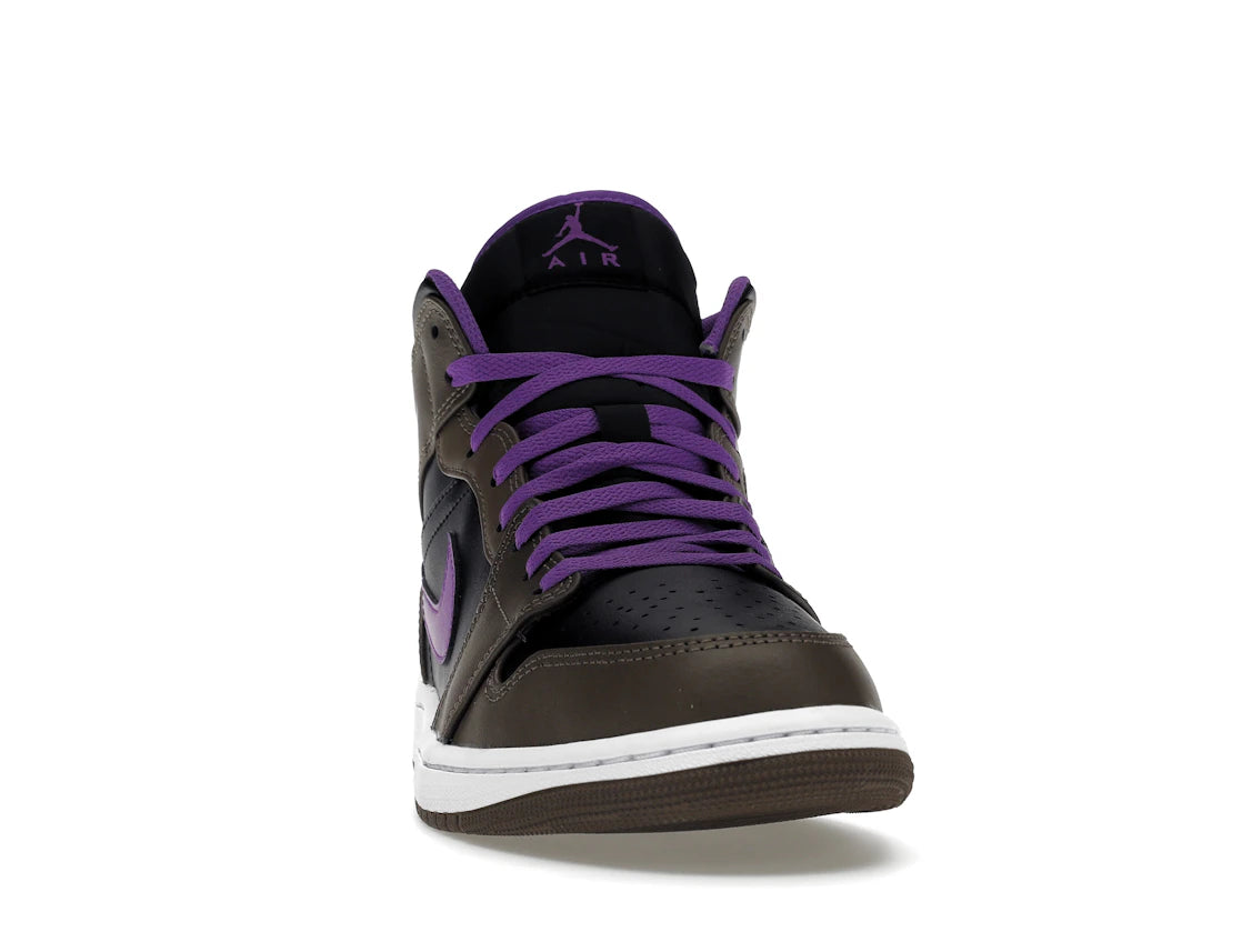 Jordan 1 Mid Purple Mocha - vue secondaire A