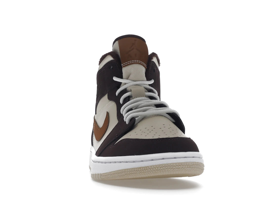 Jordan 1 Mid SE Brown Basalt Oatmeal (Damen) - vue secondaire A