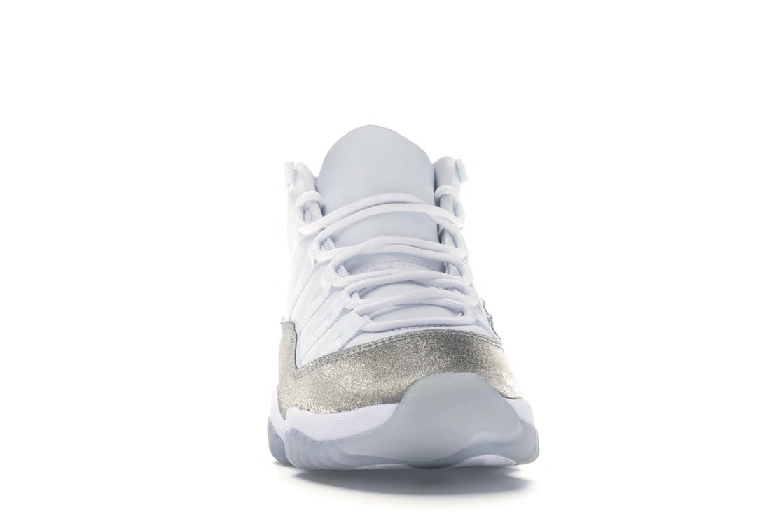 Jordan 11 Retro Weiß Metallic Silber (Damen) - vue secondaire A