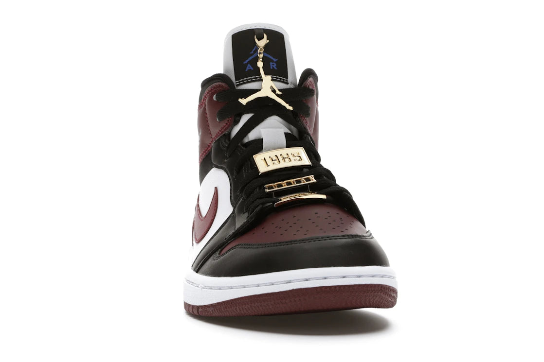 Jordan 1 Mid SE Schwarz Dunkelbeete (Damen) - vue secondaire A