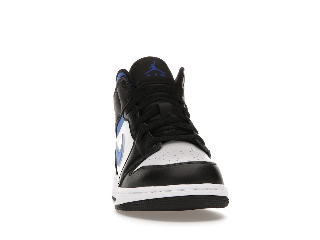 Jordan 1 Mid White Black Racer Blue (GS) - vue secondaire A