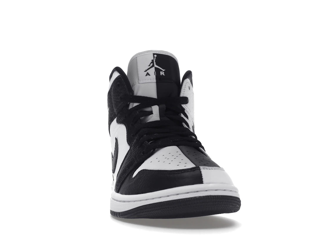 Jordan 1 Mid Split Black White (Women's) - vue secondaire A
