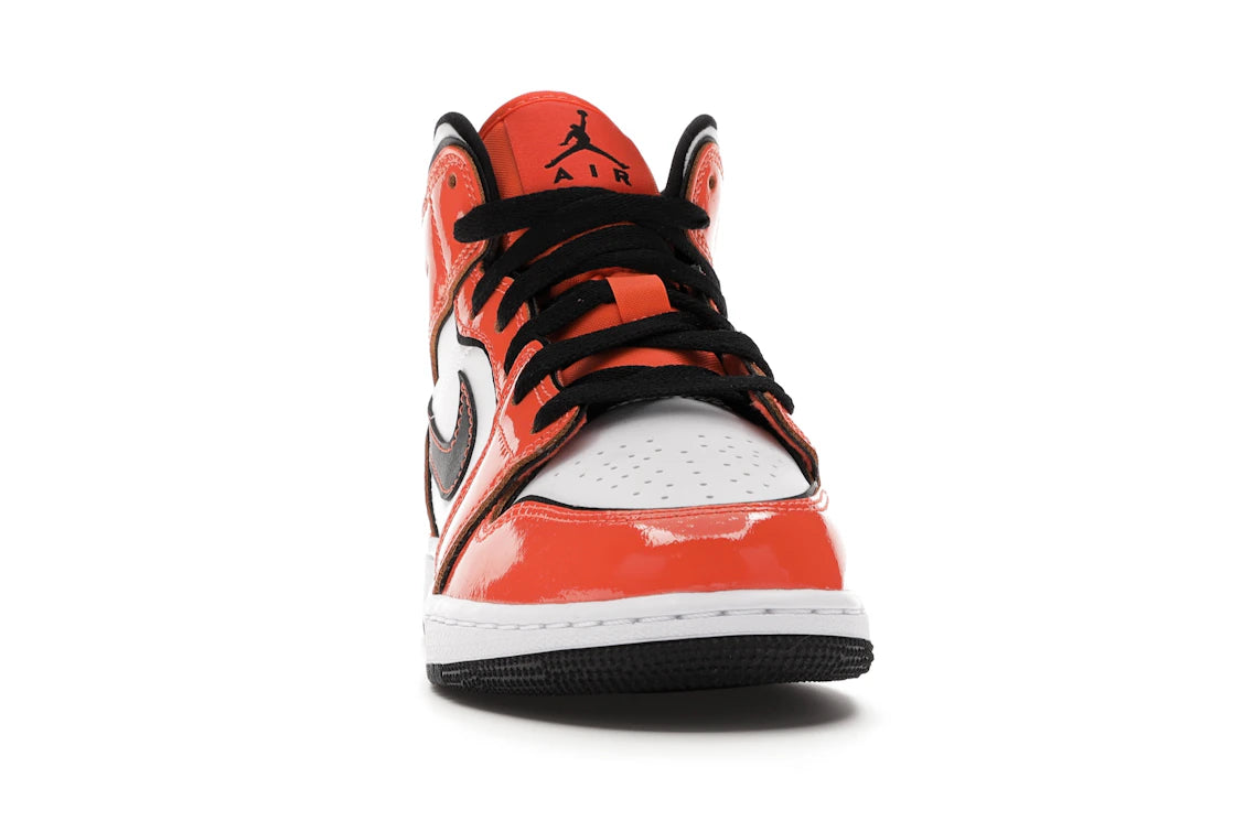 Jordan 1 Mid Turf Orange (GS) - vue secondaire A