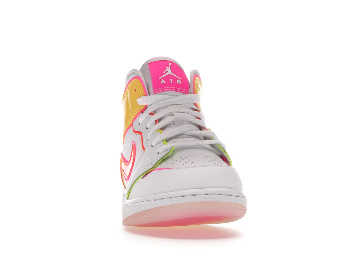 Jordan 1 Mid Edge Glow (GS) - vue secondaire A