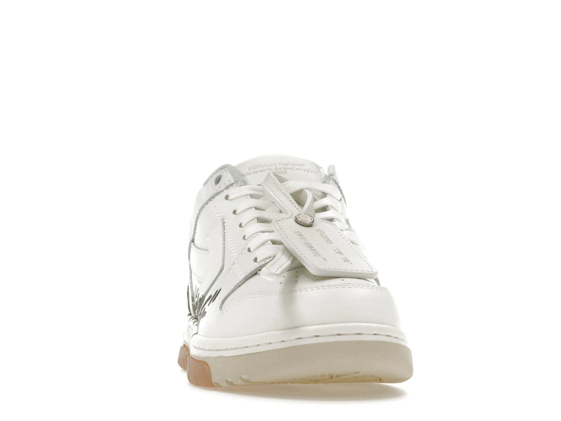 OFF-WHITE Out Of Office "OOO" Low "For Walking" White Black (Women's) - vue secondaire A