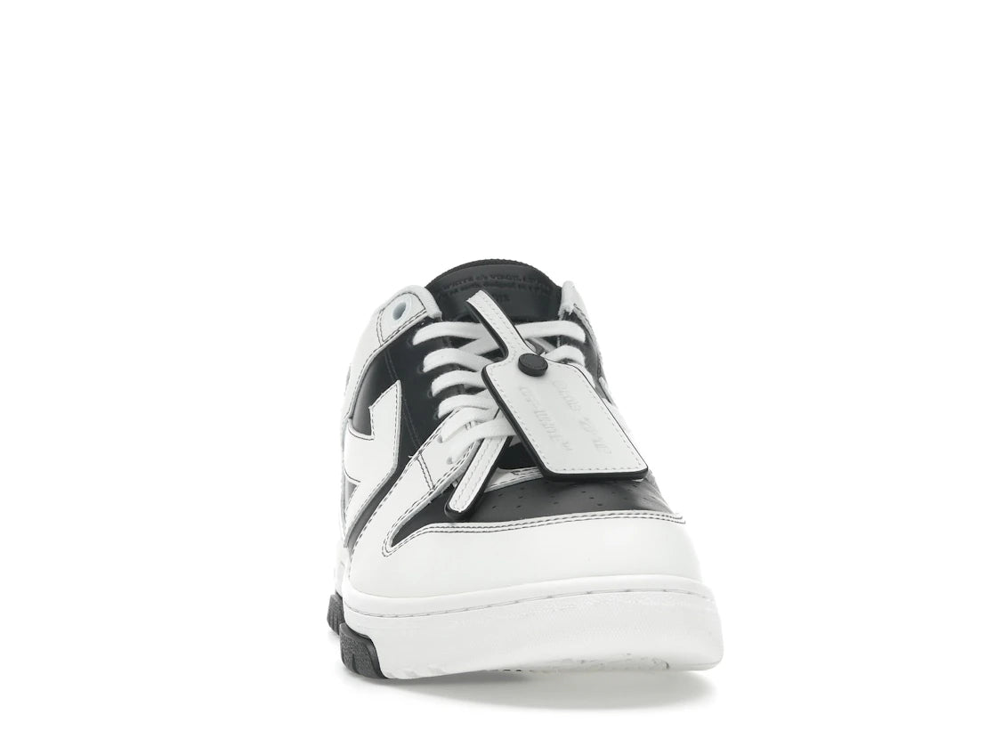 OFF-WHITE Out Of Office OOO Low Tops Schwarz Weiß - vue secondaire A