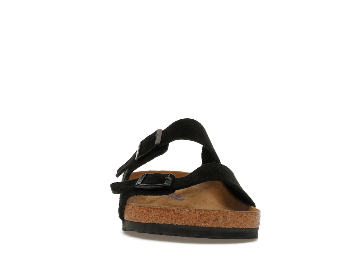 Birkenstock Arizona Soft Footbed Wildleder Schwarz - vue secondaire A