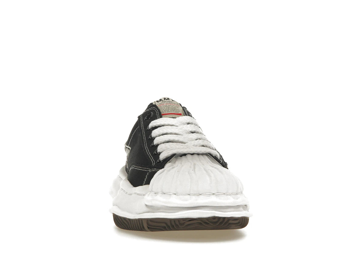Maison Mihara Yasuhiro Blakey OG Sole Canvas Low Schwarz Weiß - vue secondaire A