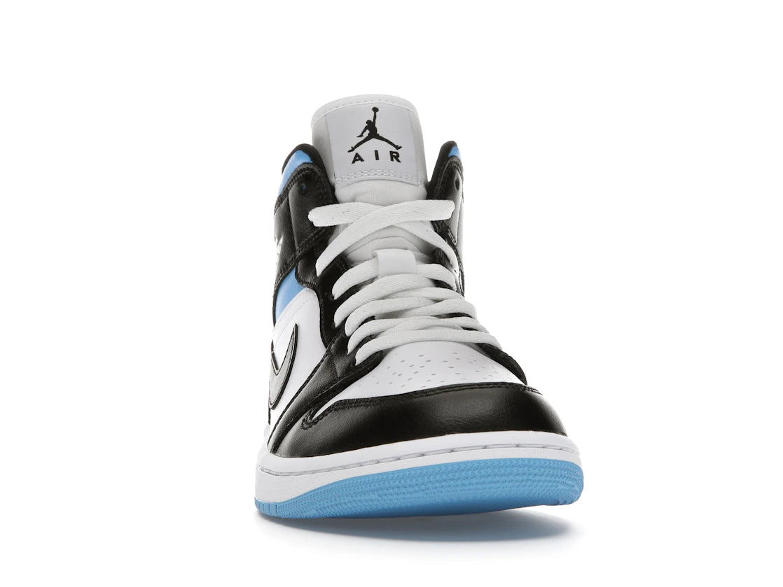 Jordan 1 Mid University Blue (Women's) - vue secondaire A