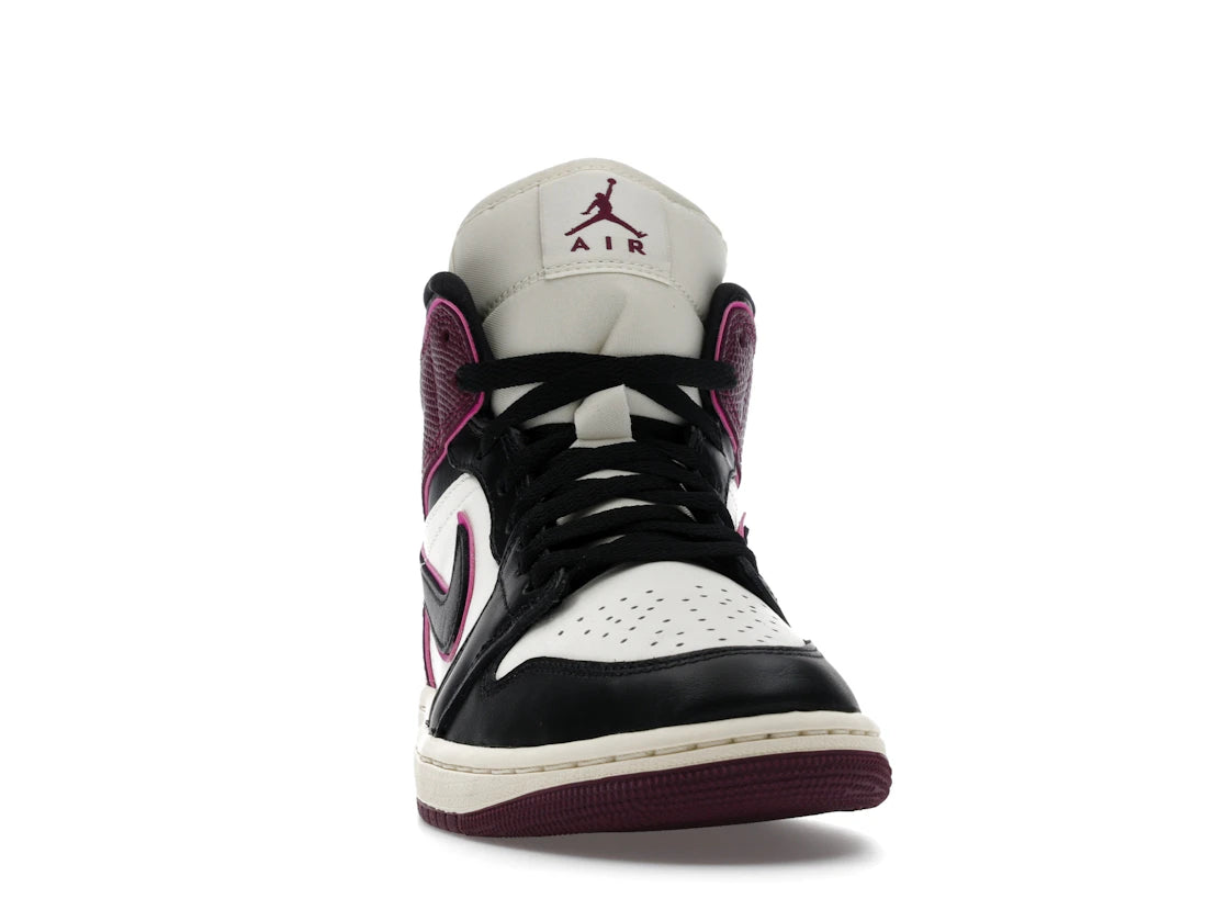 Jordan 1 Mid SE Bordeaux (Women's) - vue secondaire A
