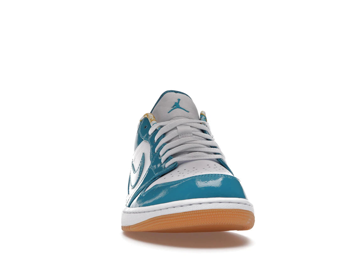 Jordan 1 Low SE Barcelona Cyber Teal - vue secondaire A