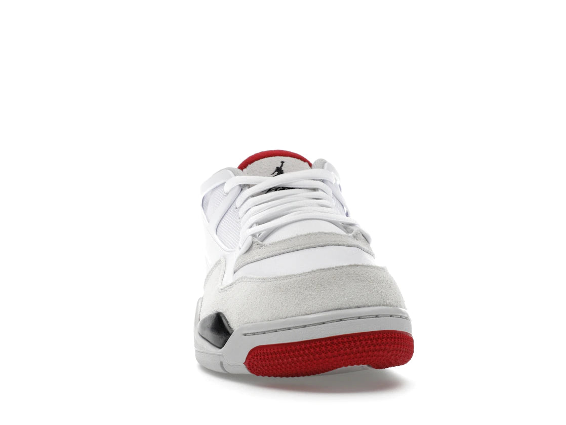 Jordan 4 RM Weiß/Feuerrot - vue secondaire A