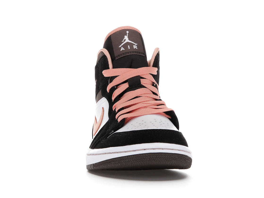 Jordan 1 Mid Peach Mocha (Women's) - vue secondaire A