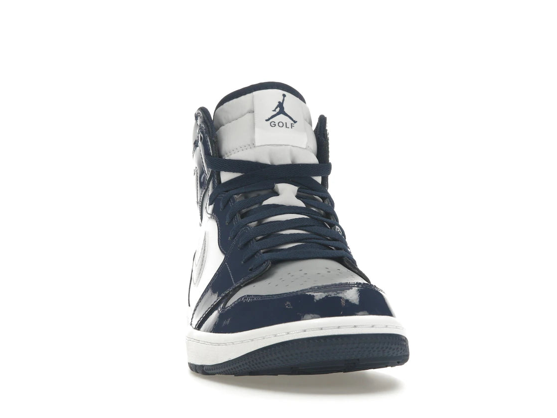 Jordan 1 Retro High Golf Patent Midnight Navy - vue secondaire A