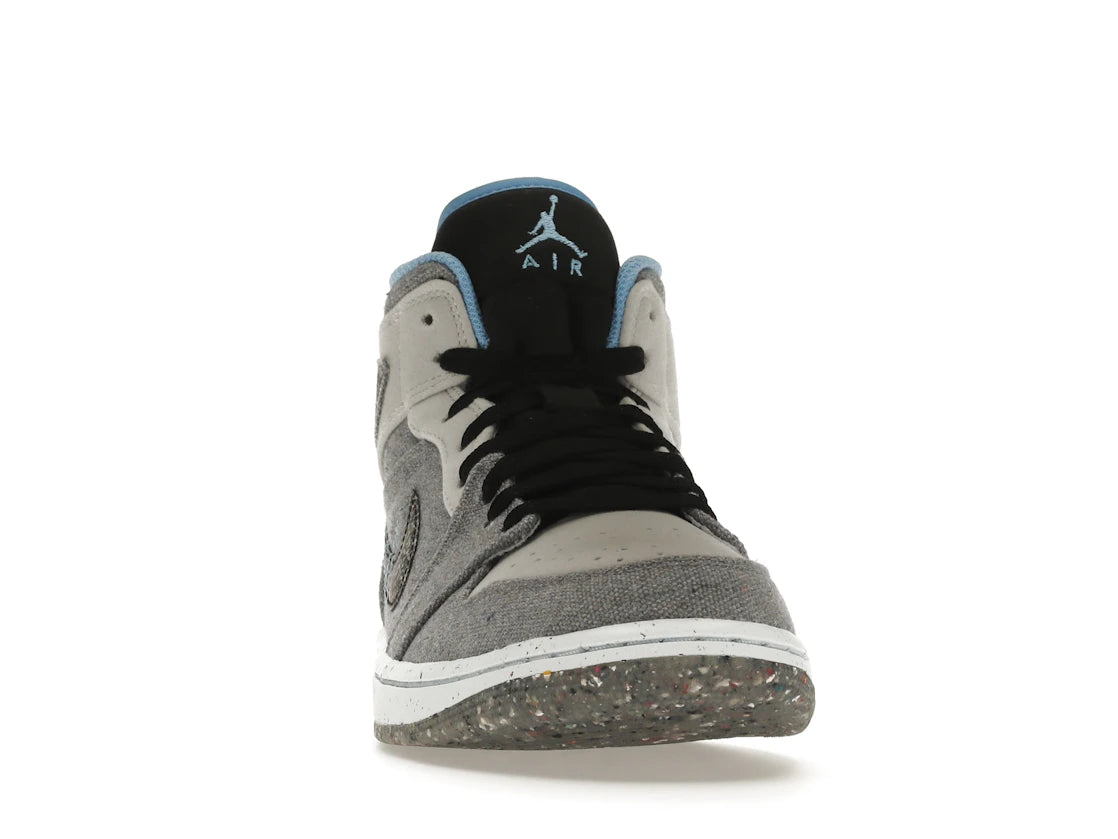 Jordan 1 Mid Crater Gray University Blue - vue secondaire A