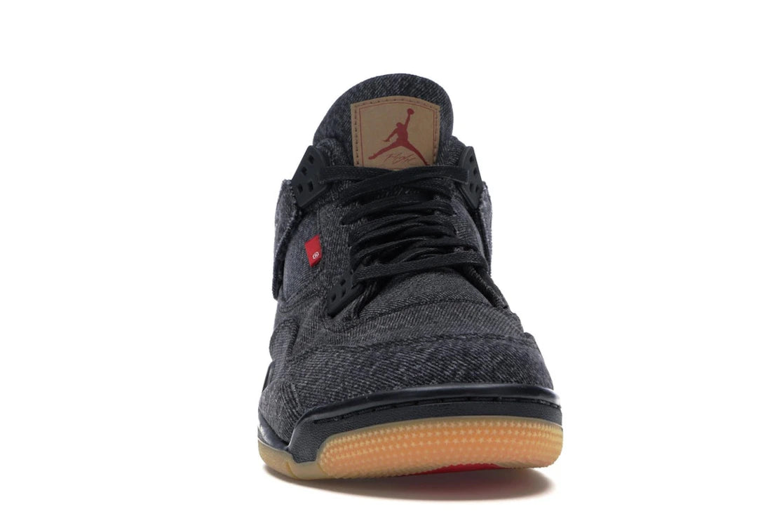 Jordan 4 Retro Levi's Schwarz (GS) (Etikett leer) - vue secondaire A