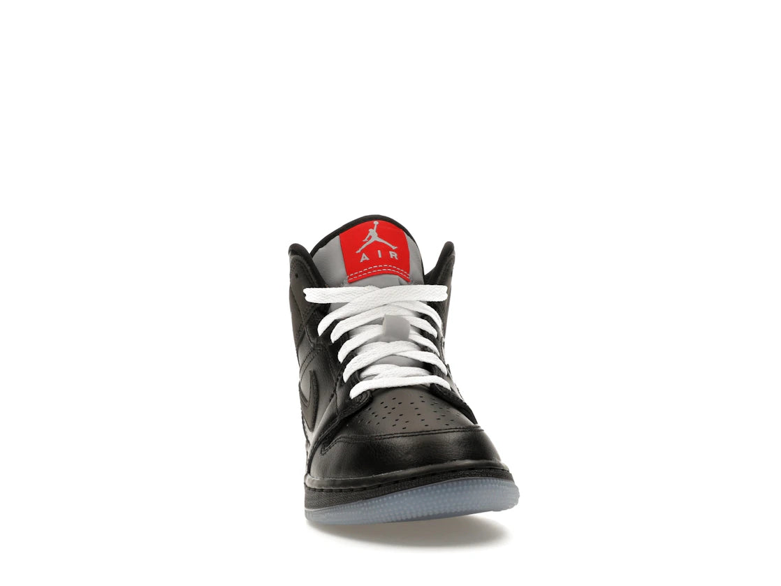 Jordan 1 Mid SE Black Metallic Reimagined (GS) - vue secondaire A