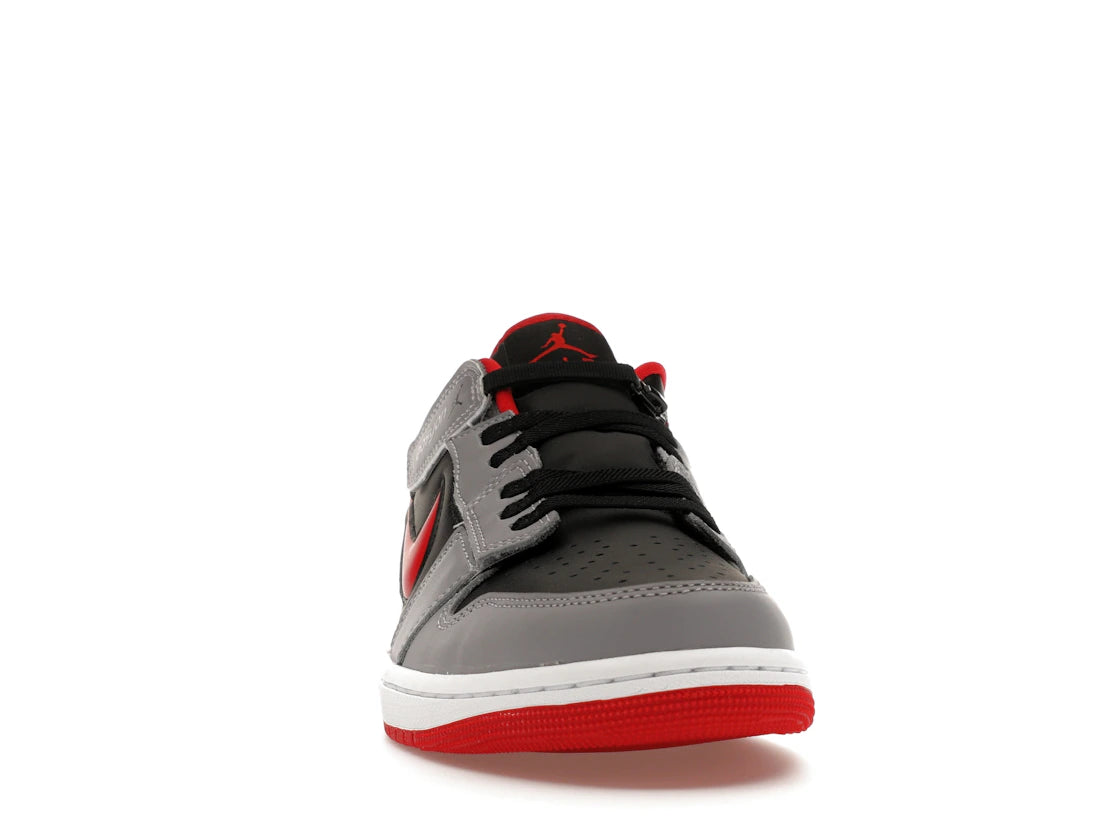 Jordan 1 Low Flyease Fire Red Cement Gray - vue secondaire A