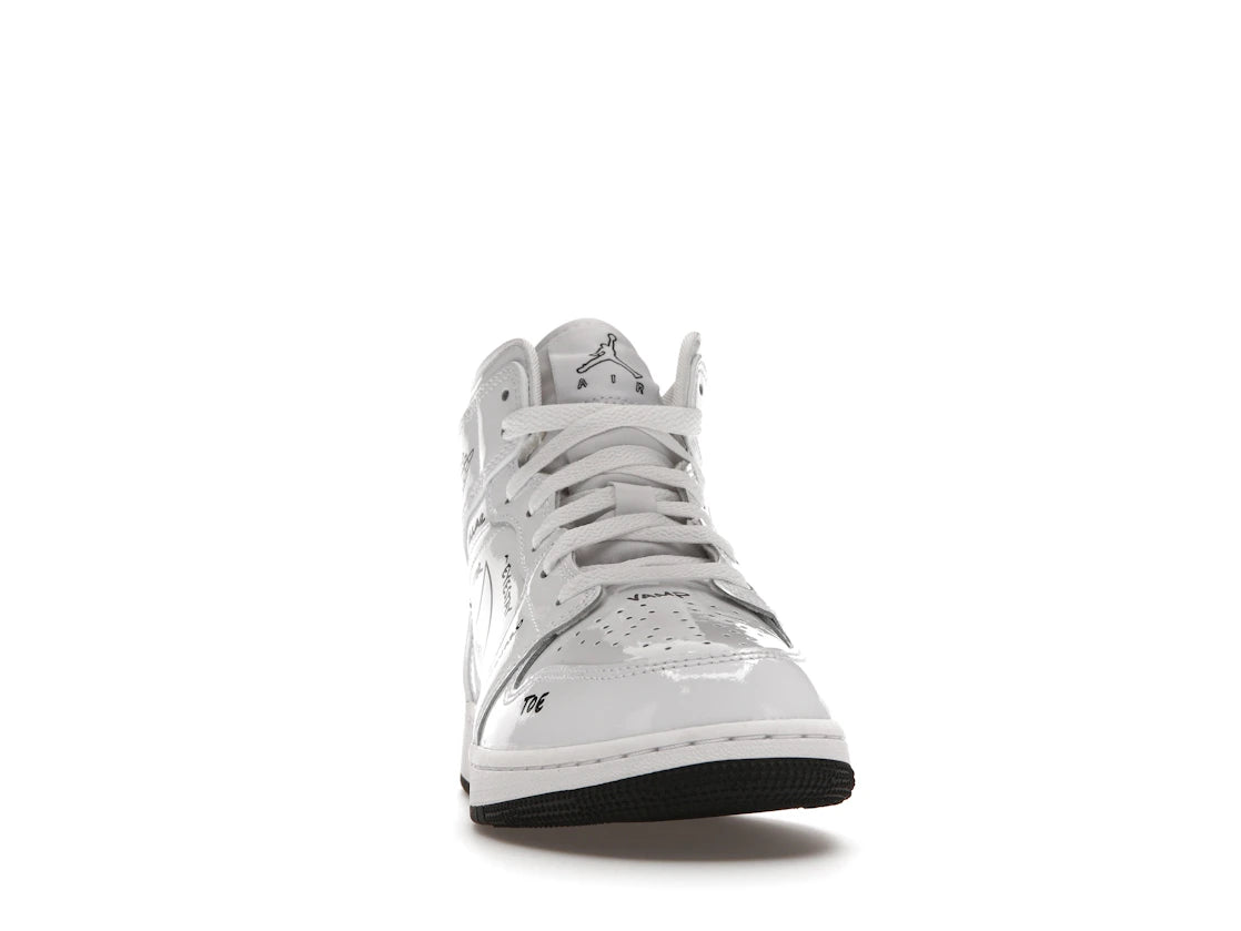 Jordan 1 Mid Schematic (GS) - vue secondaire A