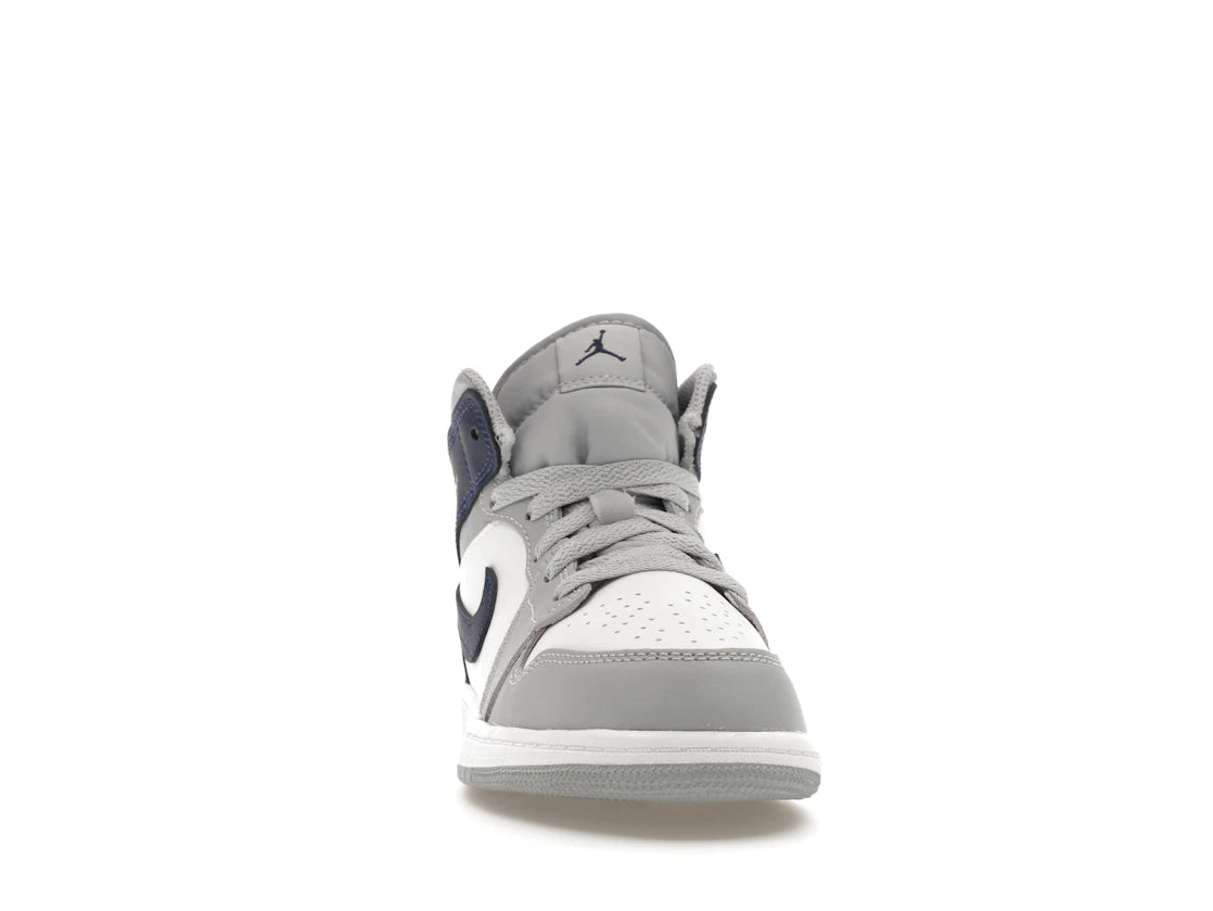 Jordan 1 Mid Wolf Grey Midnight Navy (PS) - vue secondaire A